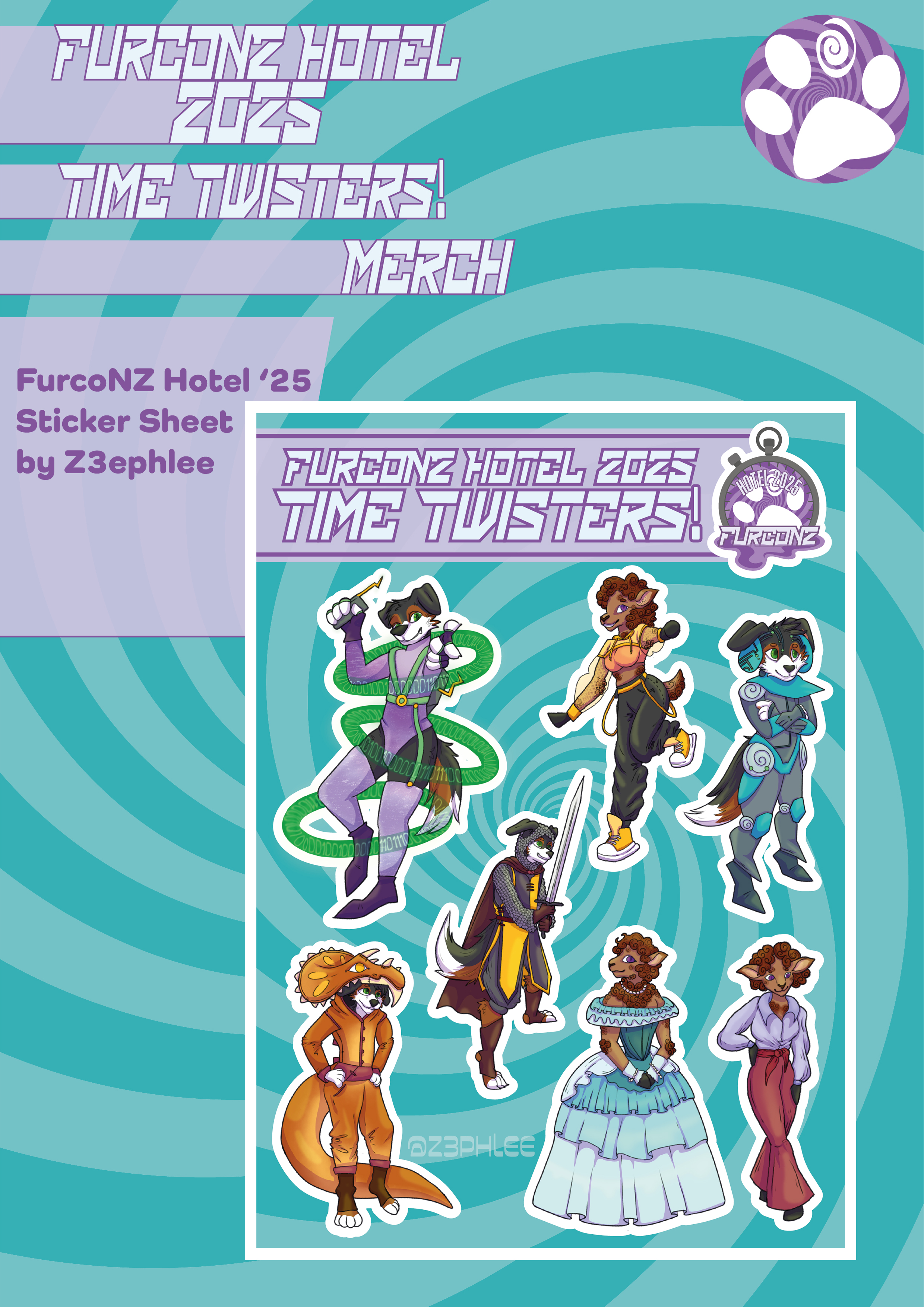 Hotel 2025 Sticker Sheet